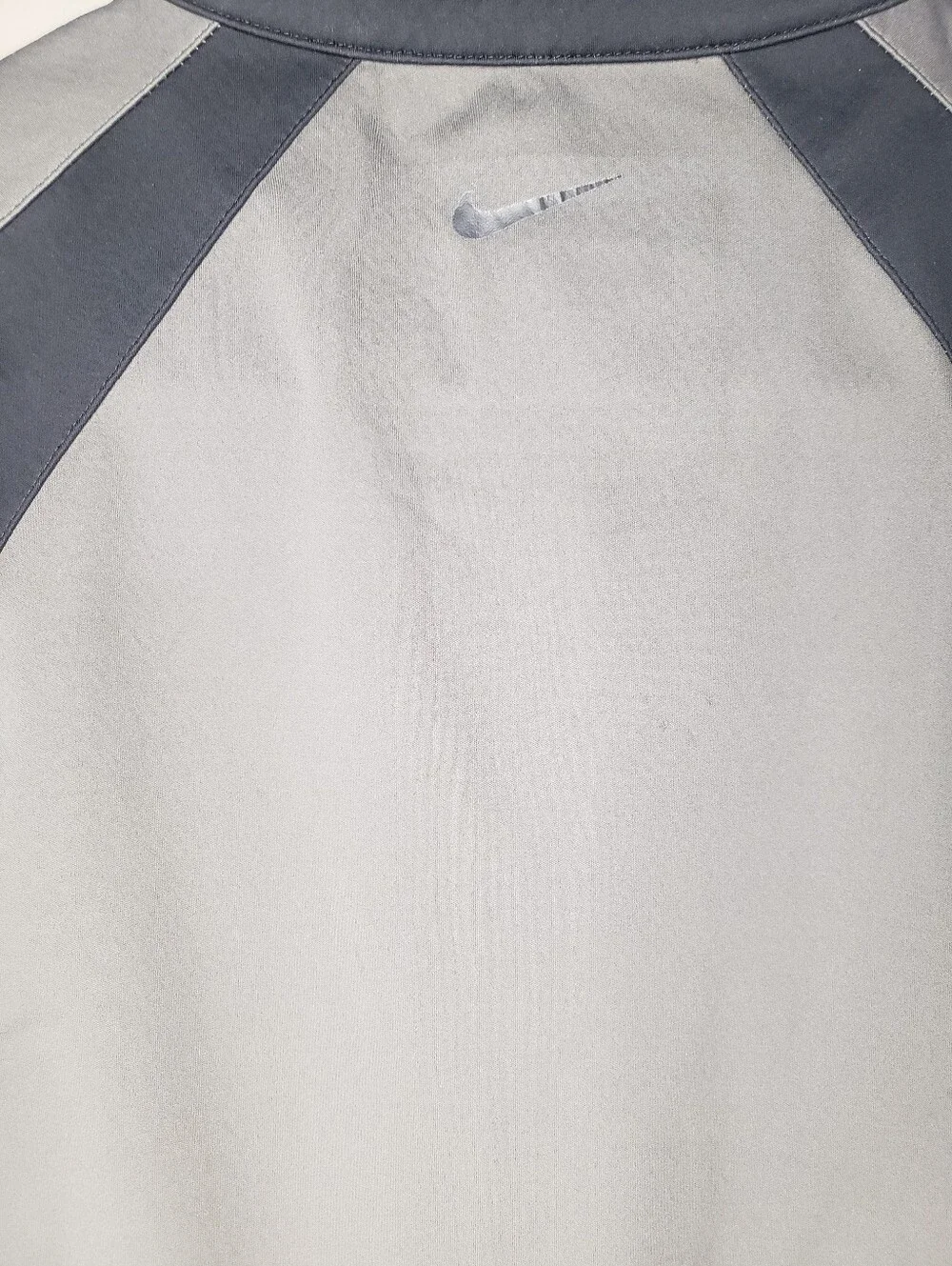 Nike Golf Mens Black Gray Vest Size Large Polyester Full Zip